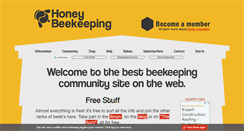 Desktop Screenshot of honeybeekeeping.co.uk